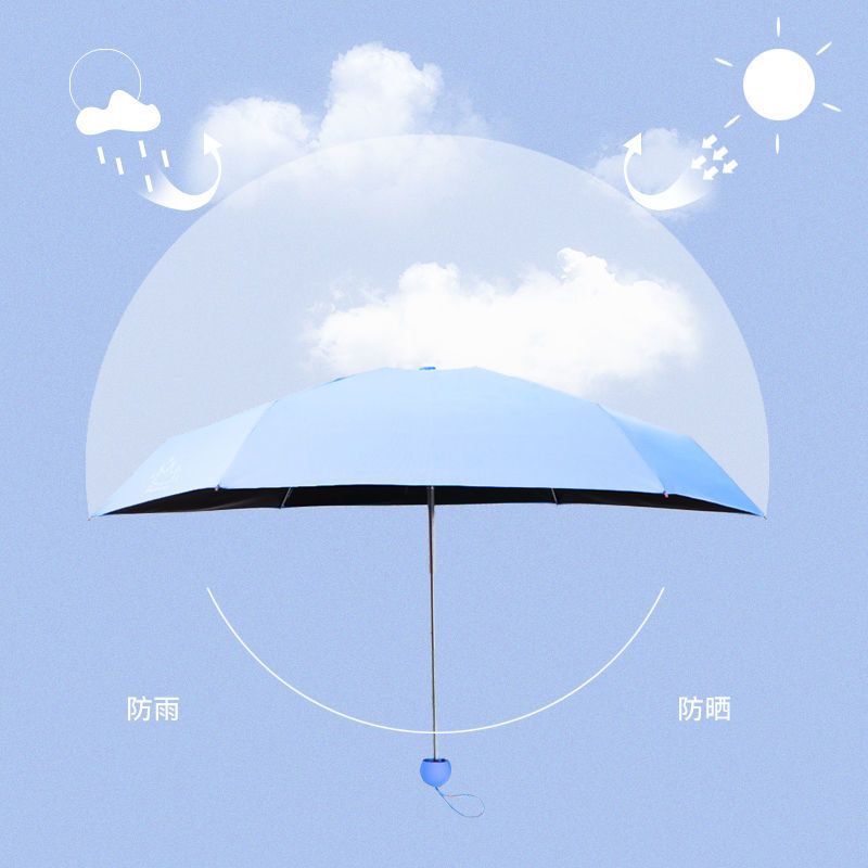 手动加大加固折叠雨伞防晒太阳伞便携晴雨两用伞男女学生..
