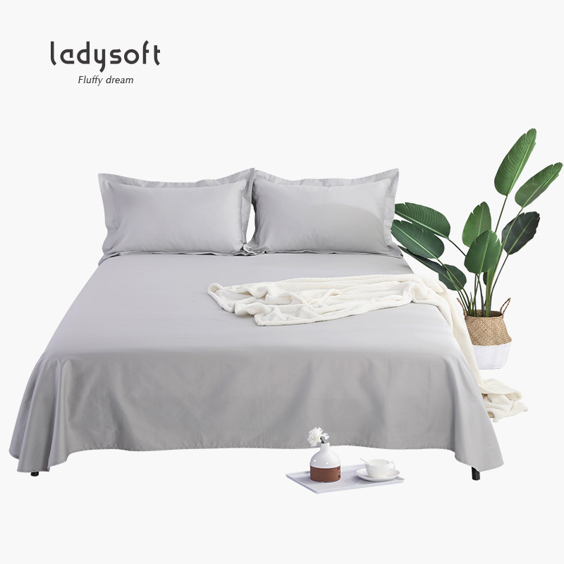 ladysoft御棉堂 全棉纯色床单单件纯棉1.5m/1.8米双人床被单床上用品