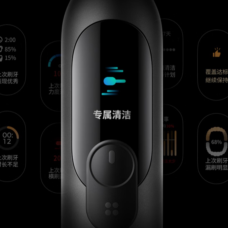 usmile笑容加电动牙刷F10 PRO 曜石黑高清大图