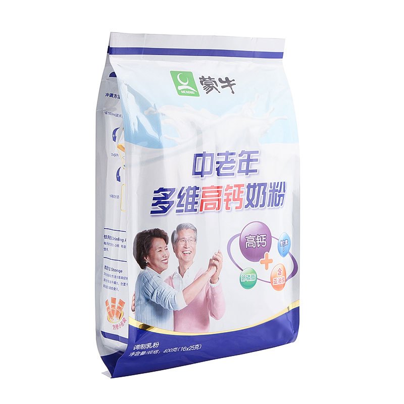 蒙牛(MENGNIU)中老年多维高钙奶粉袋装400g关爱中老年健康冲饮