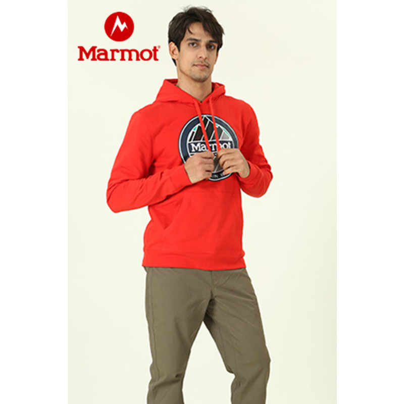 Marmot/土拨鼠 男子 户外运动舒适休闲针织连帽卫衣