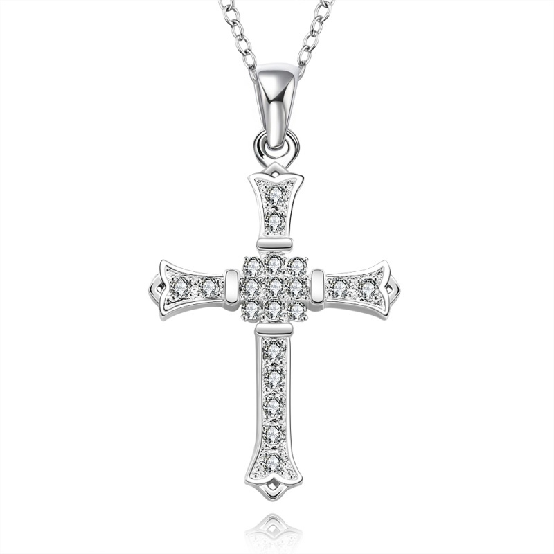 N633 Women Silver Necklace 镀925纯银女项链日韩版锁骨链潮人送女朋友七夕情人节礼物