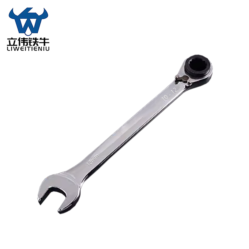 立伟铁牛三用双向棘轮开口扳手10-12-12mm/把高清大图