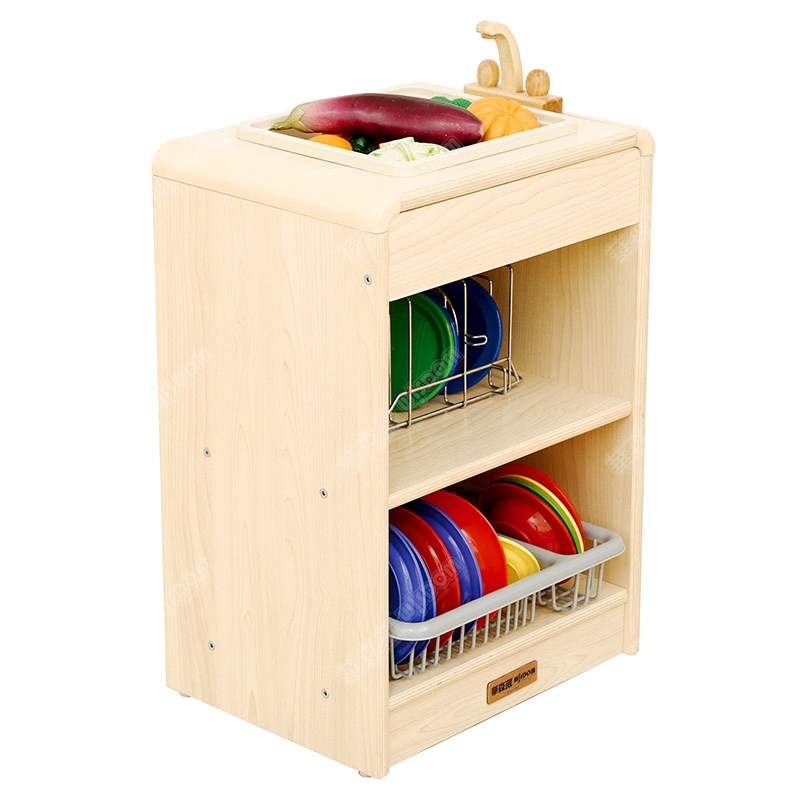 华森葳儿童家具 豪华厨房-灶台+洗涤台高清大图