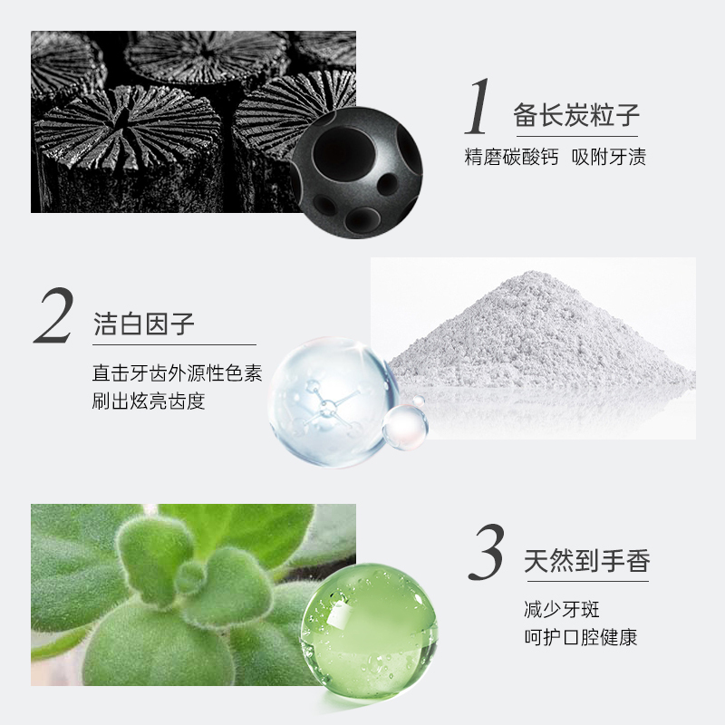 R&O 备长炭洁净 牙膏(香™系列)100g*2支高清大图