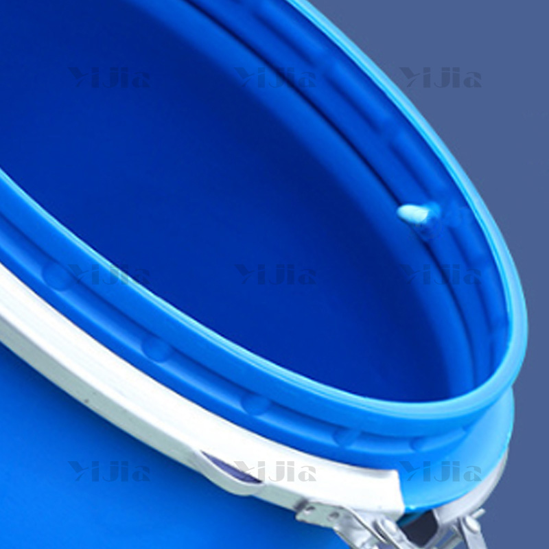 翌嘉YJ40621014法兰桶耐酸碱化工废液桶泔水桶带盖水桶 160L高清大图