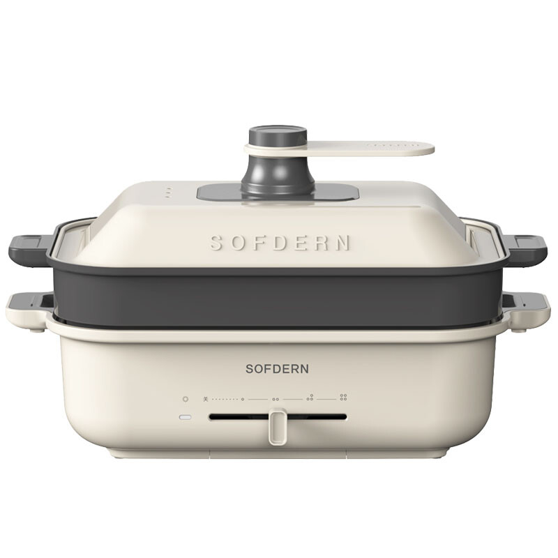 美的家用电热火锅煎烤涮一体电烤炉 DLC302001