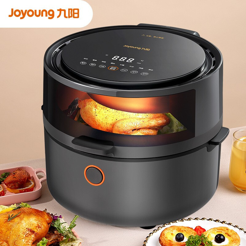 九阳(Joyoung) 空气炸锅 KL55-VF531家用5.5L大容量多功能可视电炸锅智能定时温控薯条炸鸡干炸锅