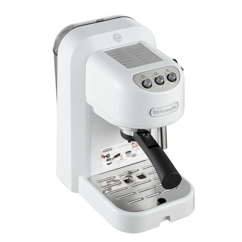 德龙（Delonghi） EC250.W 泵压式 咖啡机 半自动咖啡机 手磨咖啡机 家用煮咖啡机 商用咖啡机 意式咖啡机