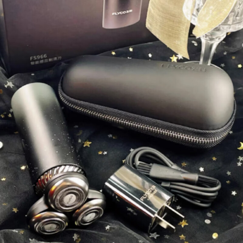 飞科剃须刀电动男士智能感应刮胡刀充电式胡须刀送男友礼物剃须刀架 飞科FS985原装盒高清大图