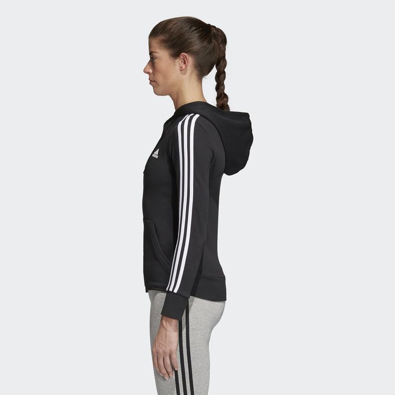 阿迪达斯(adidas)春秋款女士运动卫衣休闲针织连帽夹克外套S97065