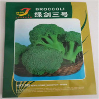 绿秀65西兰花松花菜籽西兰花种籽四季大田蔬菜种子高产易种 绿剑三号西兰花彩包5克