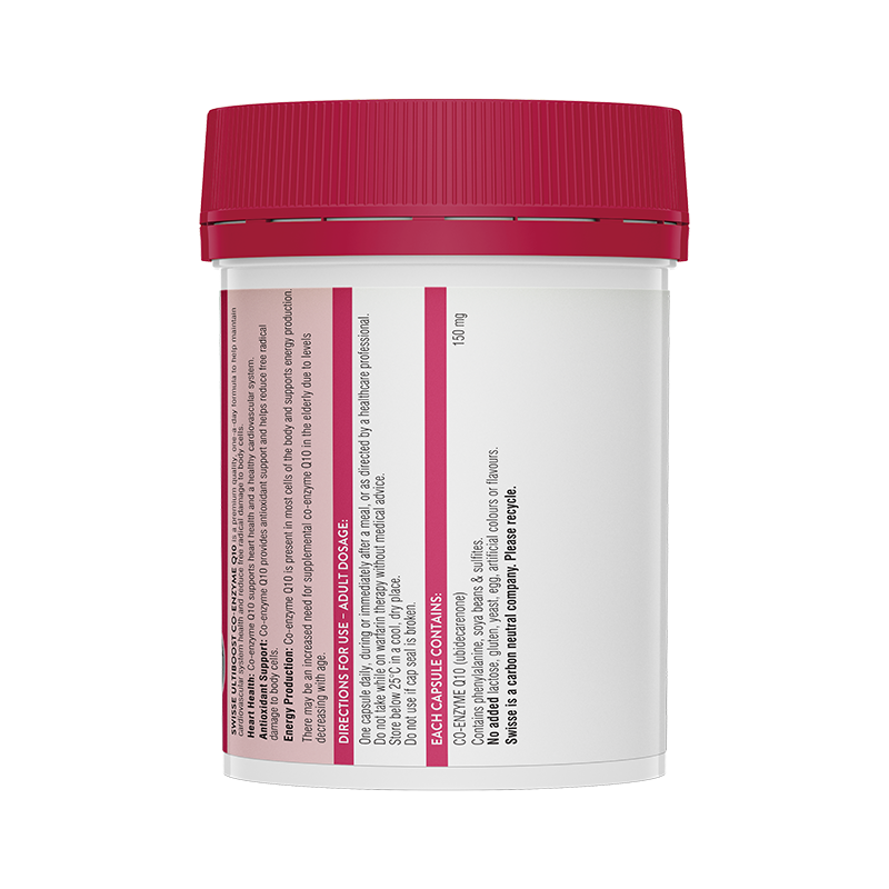Swisse 辅酶Q10 高含量 150mg 180粒 1瓶装 软胶囊 心脏宝 心血管 澳洲进口高清大图