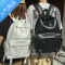 封后秋冬新品 软皮书包女韩版原宿ulzzang高中大学生初中简约双肩男背学生书包