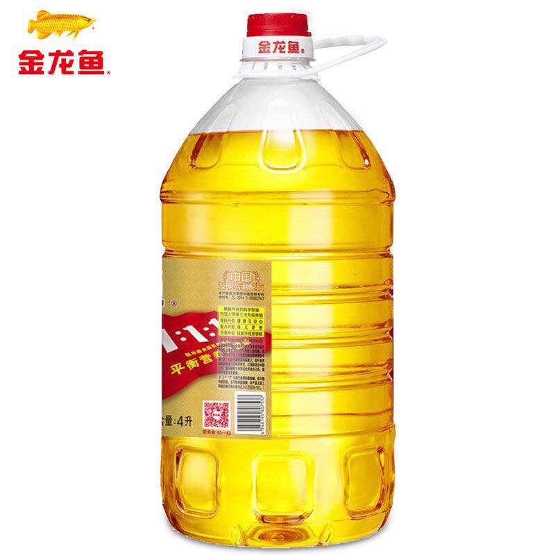 金龙鱼黄金比例食用植物调和油4L