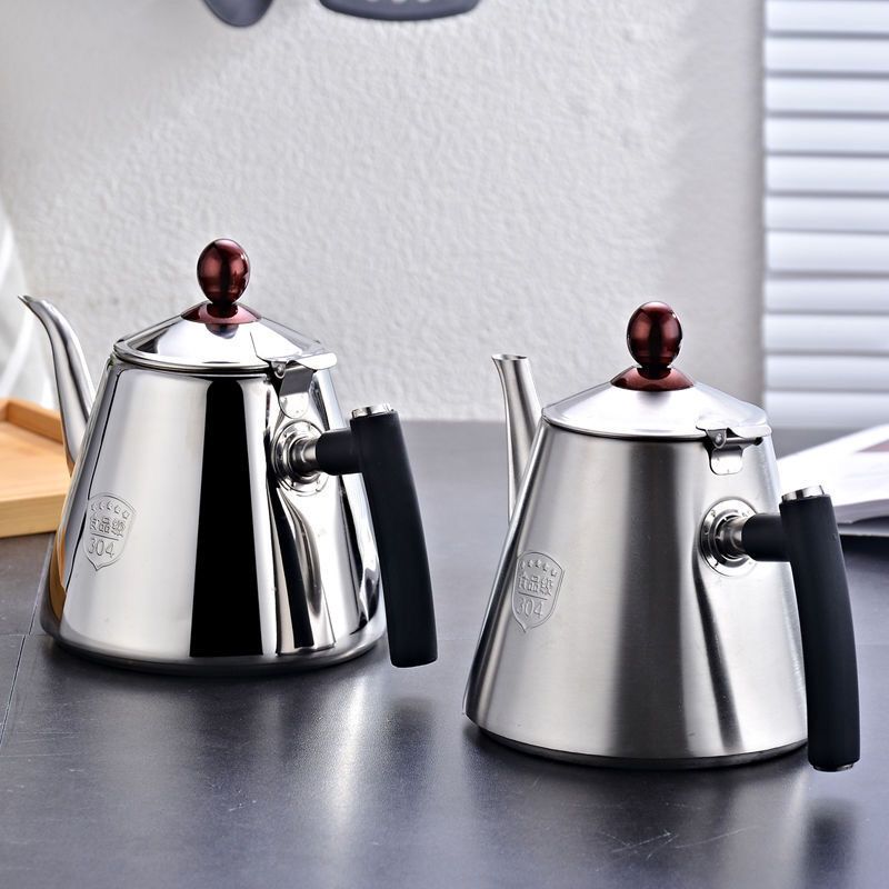 加厚304不锈钢烧水壶电磁炉家用平底泡茶壶开水壶煮热水壶小茶壶 普通