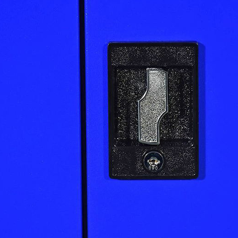 文灵工具柜加厚铁皮储物柜工厂车间用带抽屉汽修多功能收纳柜通门无网柜蓝色高清大图