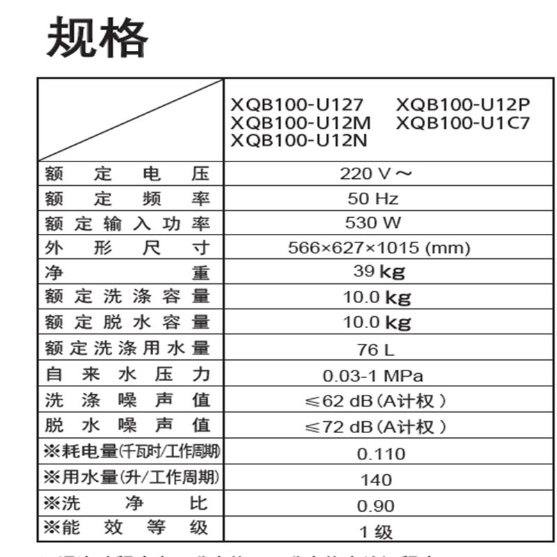 松下全自动波轮洗衣机XQB100-U127高清大图