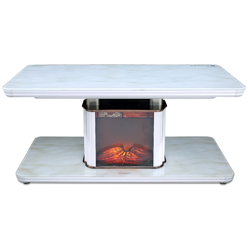 美之家辉煌欧式动态仿真火壁炉智能升降电暖炉电暖茶几多功能电暖桌家用电取暖器烤火炉电烤火桌家居