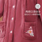 浪莎中老年人睡衣女冬季法兰绒保暖加厚大码妈妈珊瑚绒家居服套装