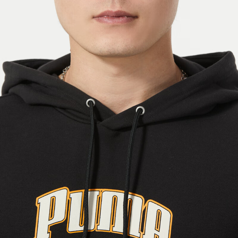 彪马(PUMA)男装运动服跑步训练健身休闲连帽卫衣套头衫 626179-01