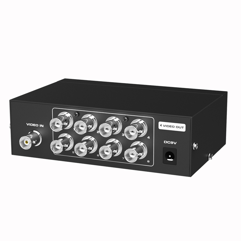 迈拓维矩MT-108BC bnc分配器一分八高清监控视频摄像头分配器1进8出高清大图