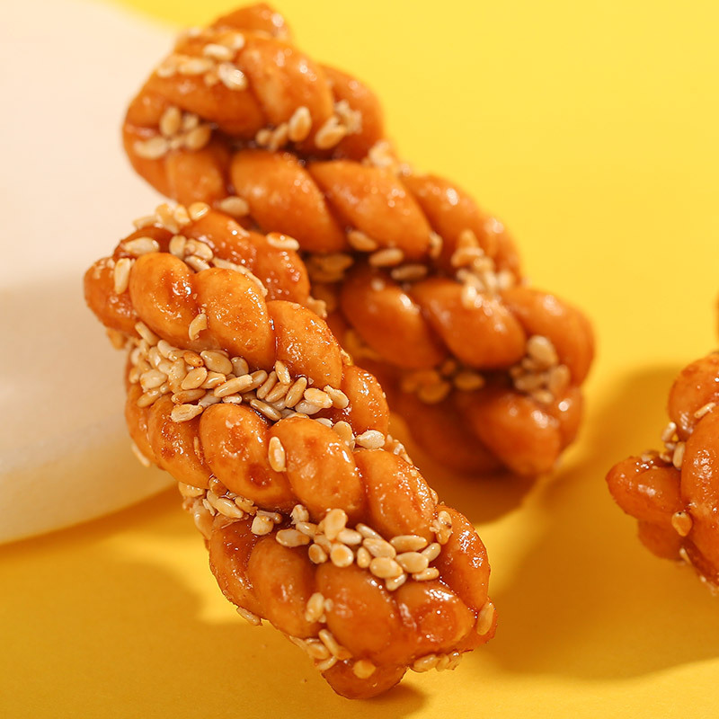 黄老五小麻花408g原味 网红零食四川特产传统手工糕点小麻花
