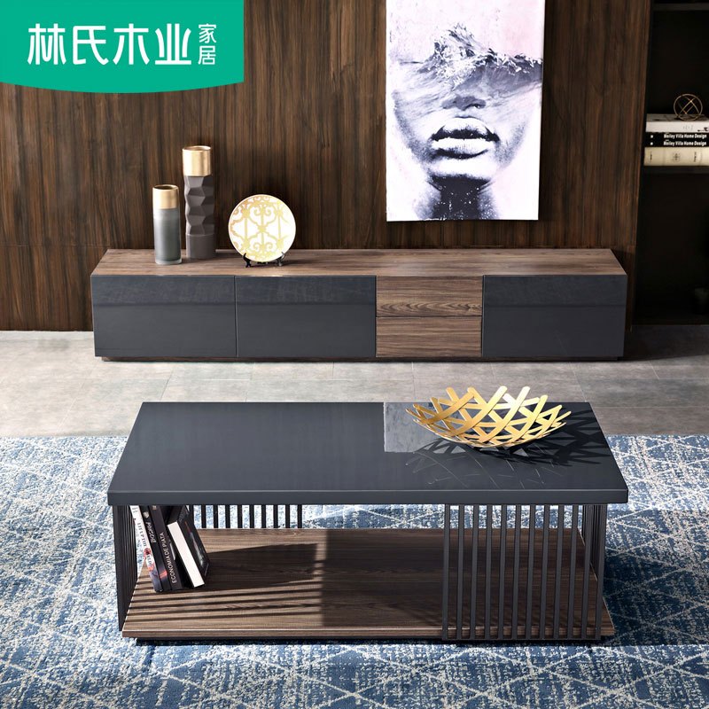 小户型创意时尚落地电视柜组装地柜简约现代客厅超窄储物桌子DY1M