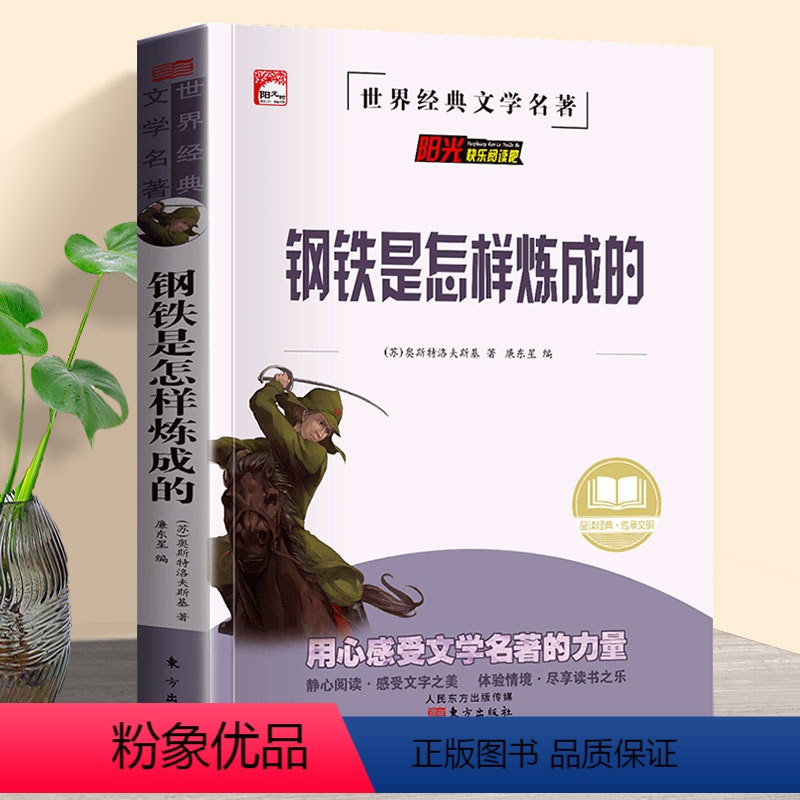 中学生课外书_钢铁是怎样炼成的 [正版]知识考题版 钢铁是怎样炼成的 人教版初中原著含导读考点真题训练完整版课外阅读书籍