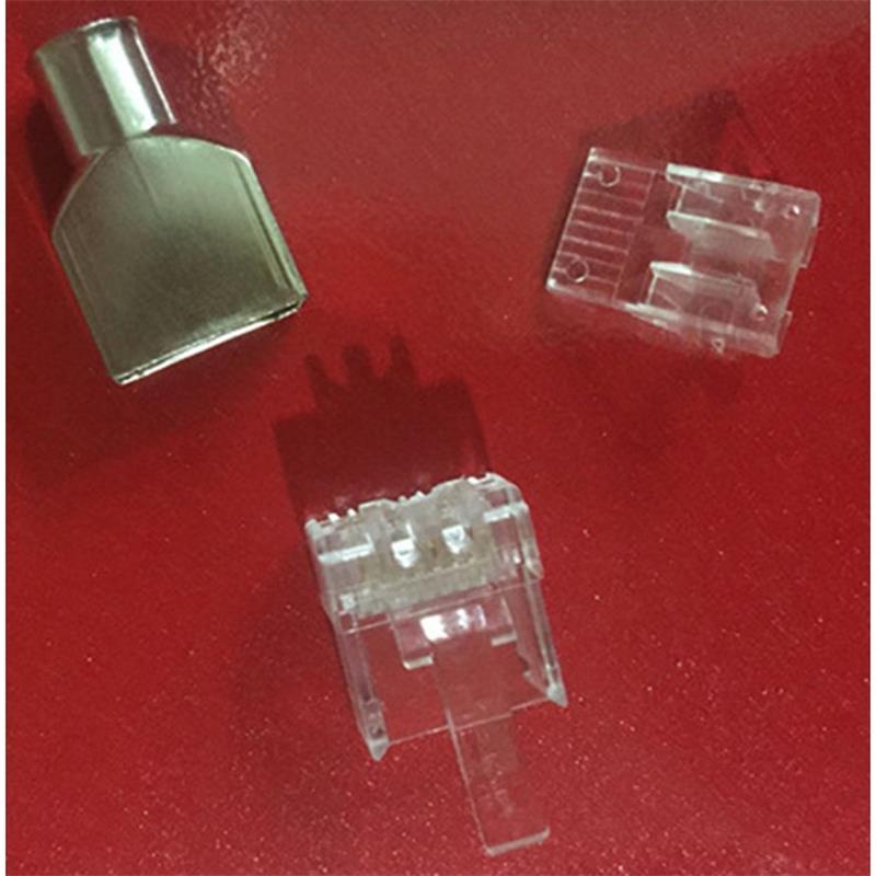 原装六类水晶头5-1375204-3安普水晶头RJ45网络水晶头三件套
