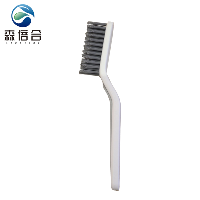 森倍合 塑料缝隙刷边角清理刷浴室硬毛刷升级款带夹子 长28cm/把高清大图