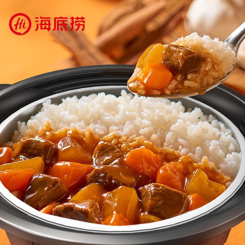 海底捞红烧风味牛肉方便米饭320g+腊味双拼煲仔风味方便米饭217g 牛肉+烧腊 享受!