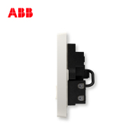 ABB开关插座 轩致无框 雅白色 一开五孔带开关电源插座AF225