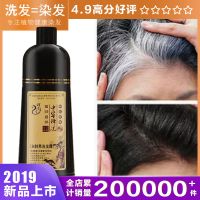 LJGINA 一支黑中华禅洗植物染发剂黑色一洗黑植物洗发水老人白发变黑发膏