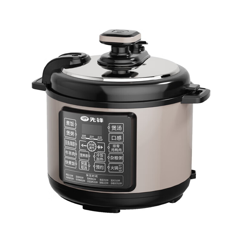 先锋 QT-X1-50-B-D 电压力锅 5L聚享容量 1000W大火力 24小时预约 70kPa高压快煮