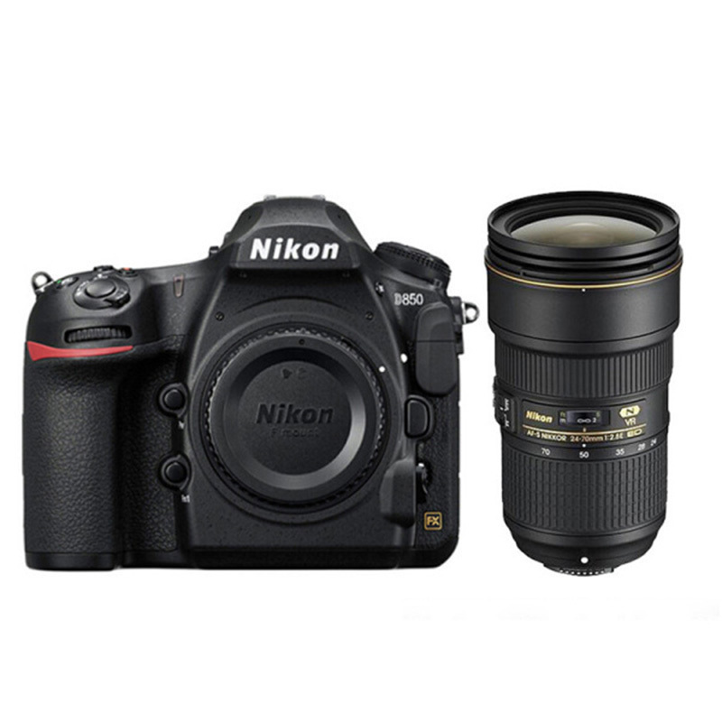 尼康(Nikon) 相机(闪迪64G卡 包 保护镜 三脚架 清洁套装 金刚膜 电池) D850+24-70( 台)