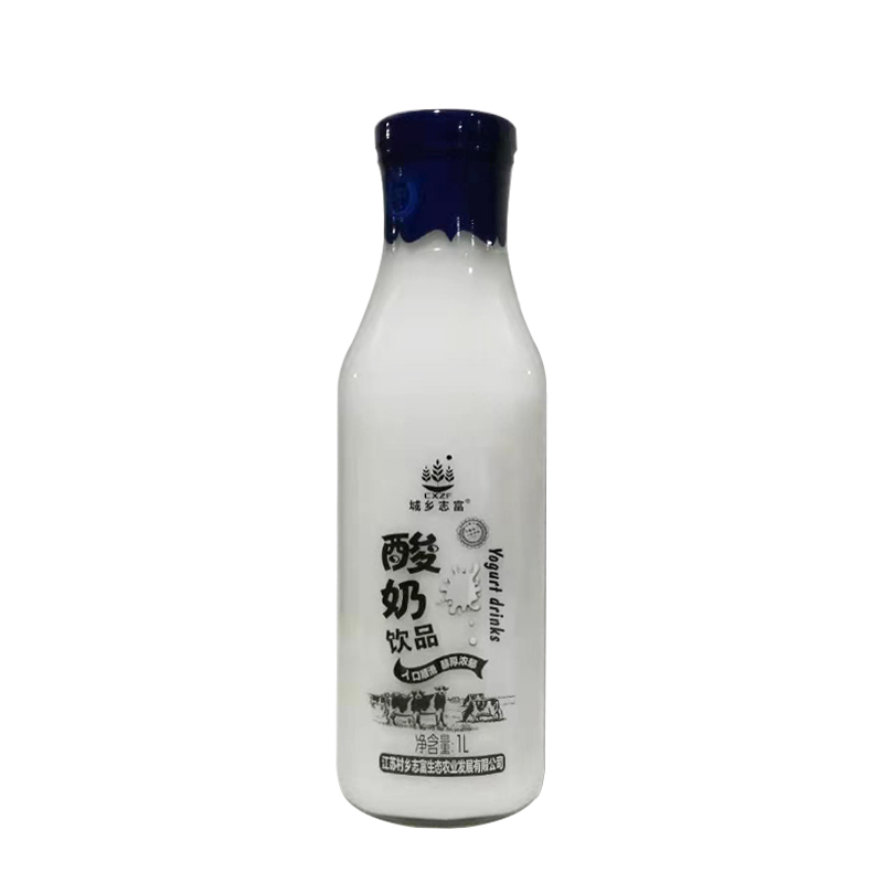 [江苏乡村振兴][财政集采][涟水]城乡志富 原味酸奶饮品1L*6瓶 整箱