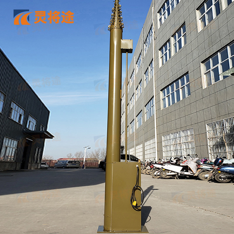 灵将途 可车载移动快装式 8米手电一体升降杆避雷针 LJT-A356-SDYT8高清大图