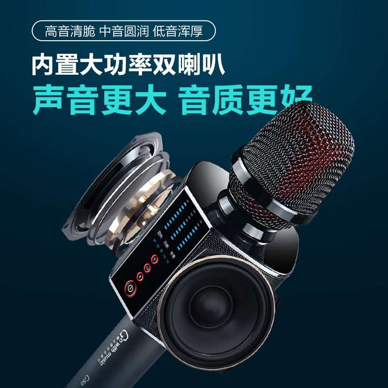 屁颠虫(Hifier)无线话筒音响一体麦克风全民K歌录歌手机抖音直播套装儿童娱乐家庭KTV户外扩音车载G50Pro安卓版高清大图