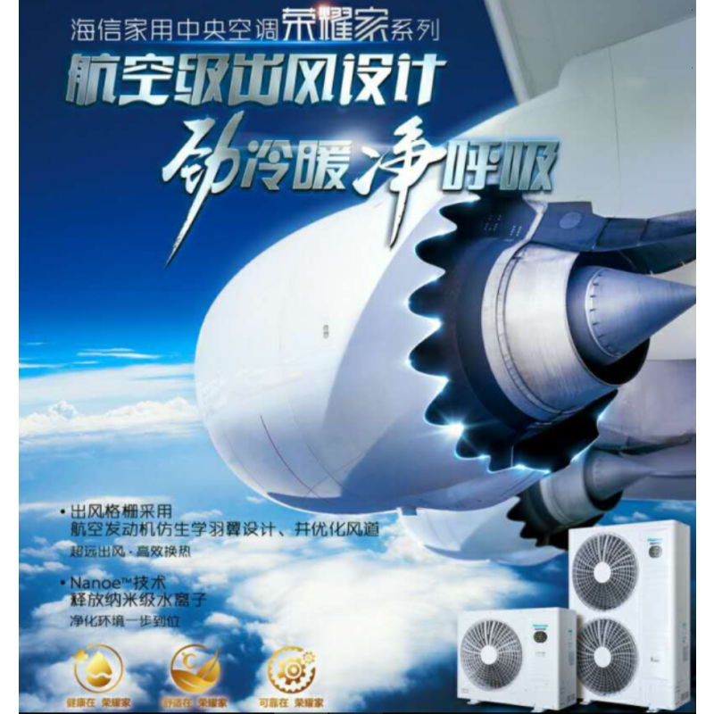 海信中央空调定频单元机HURd-72KFW/3325F2