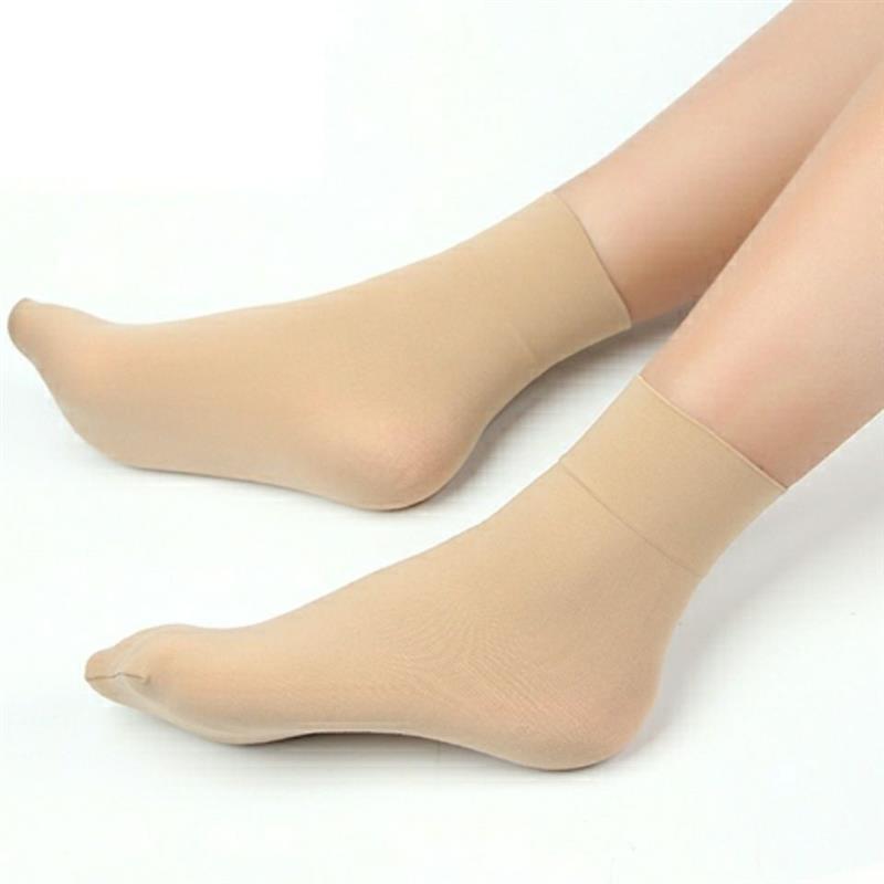 加厚天鹅绒短丝袜男女通用防滑防勾丝透气春秋款黑色肉色袜子
