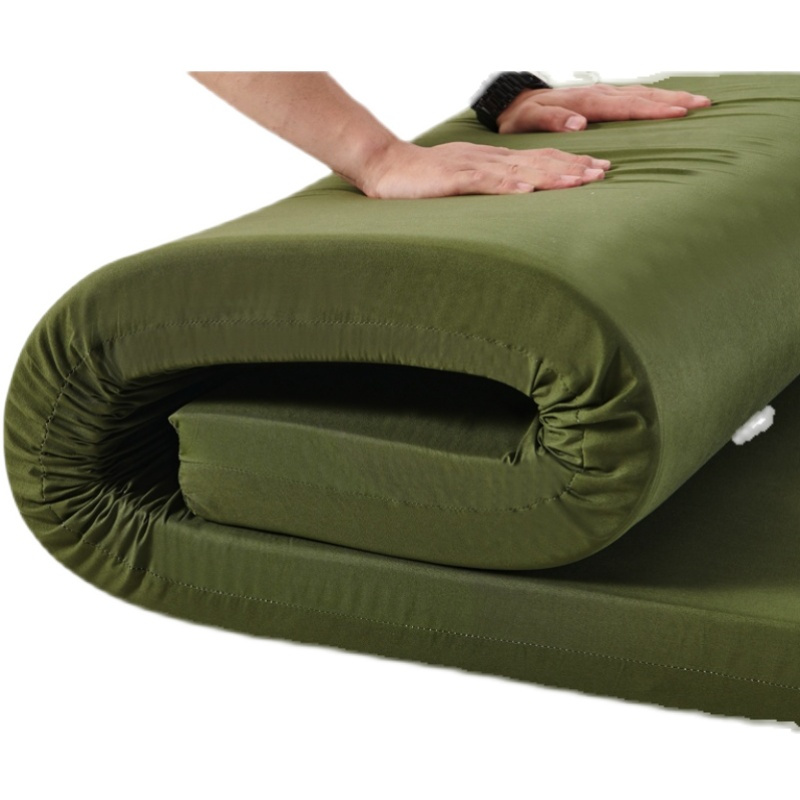 龙腾军绿色硬 热熔棉床垫 90*195cm