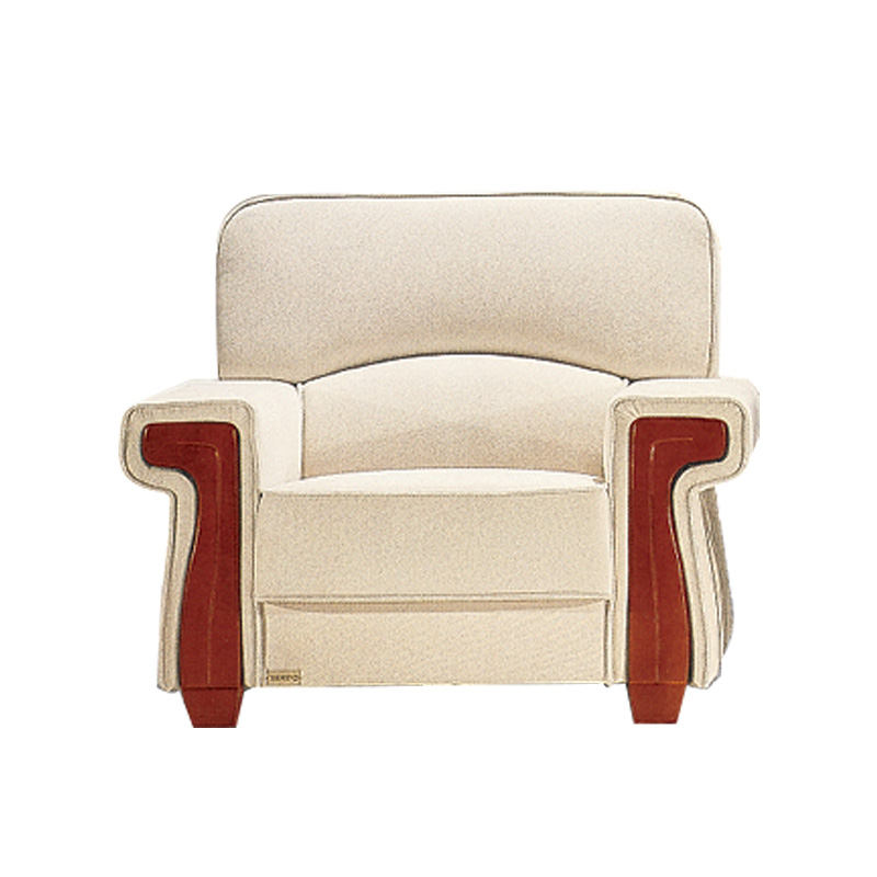 匡大 办公沙发布艺接待沙发 贵宾沙发 单人沙发高清大图