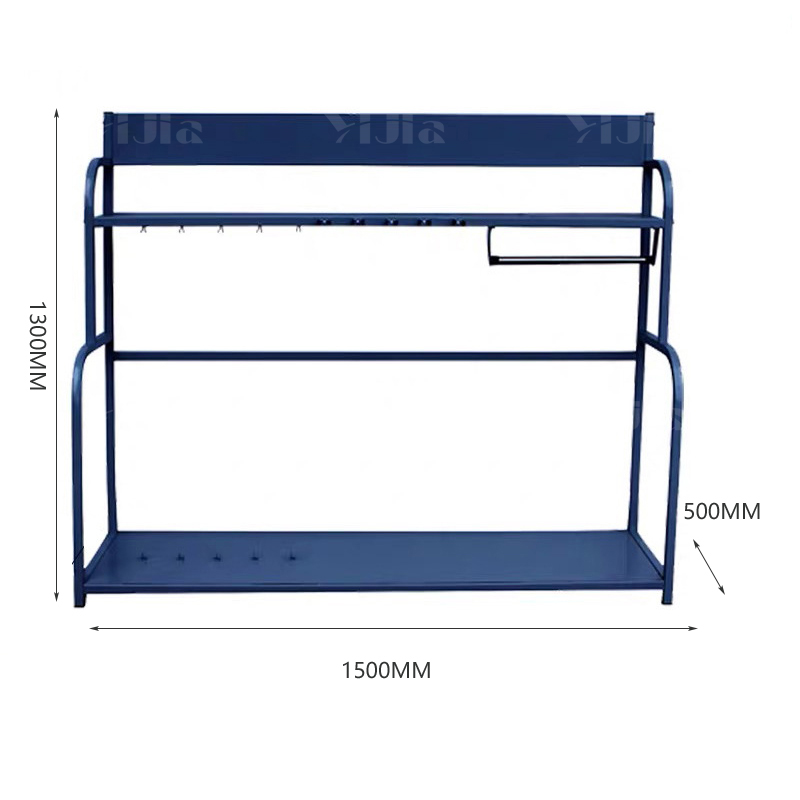 翌嘉 YJ4121706 防暴装备架 保安安防消防展示架陈列架 大号蓝色高清大图