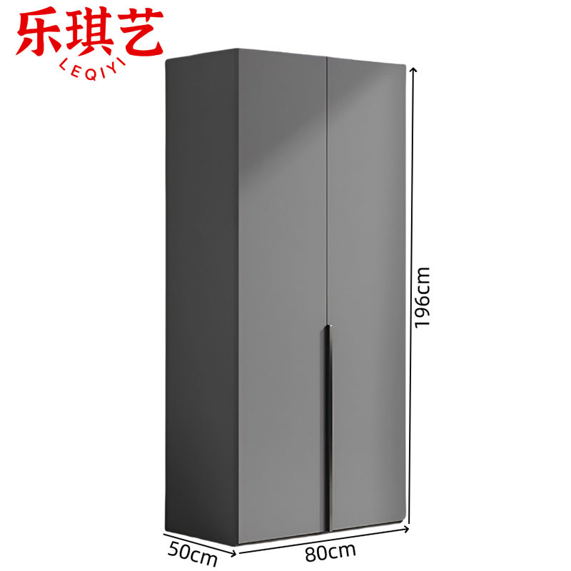 乐琪艺 衣柜 二门(80cm)台高清大图
