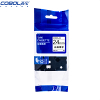 高宝 标签色带CZe-251 适用兄弟 GI100/PT200/PT1000/PT1000BM 白底黑字 24mm
