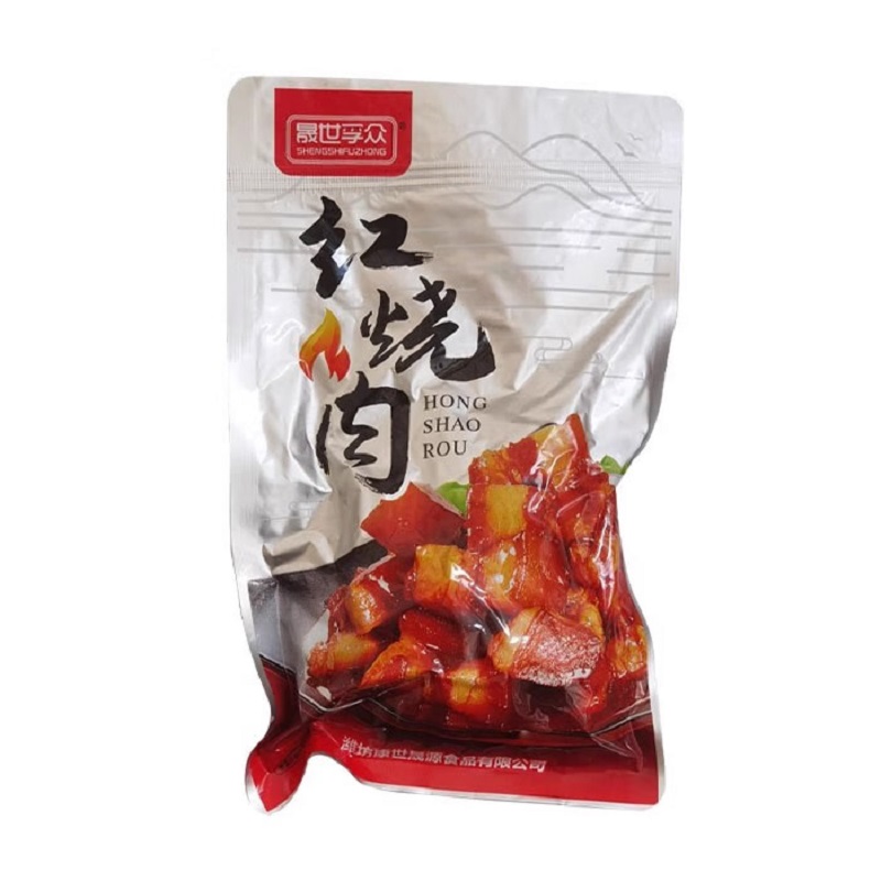 晟世孚众红烧肉500g/袋 晟世浮众毛氏红烧肉 固体物含量大于5成 3袋(500g/包)