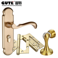 固特GUTE 欧式门锁室内卧室房门锁卫生间执手锁具(适合38-45mm) 5A497