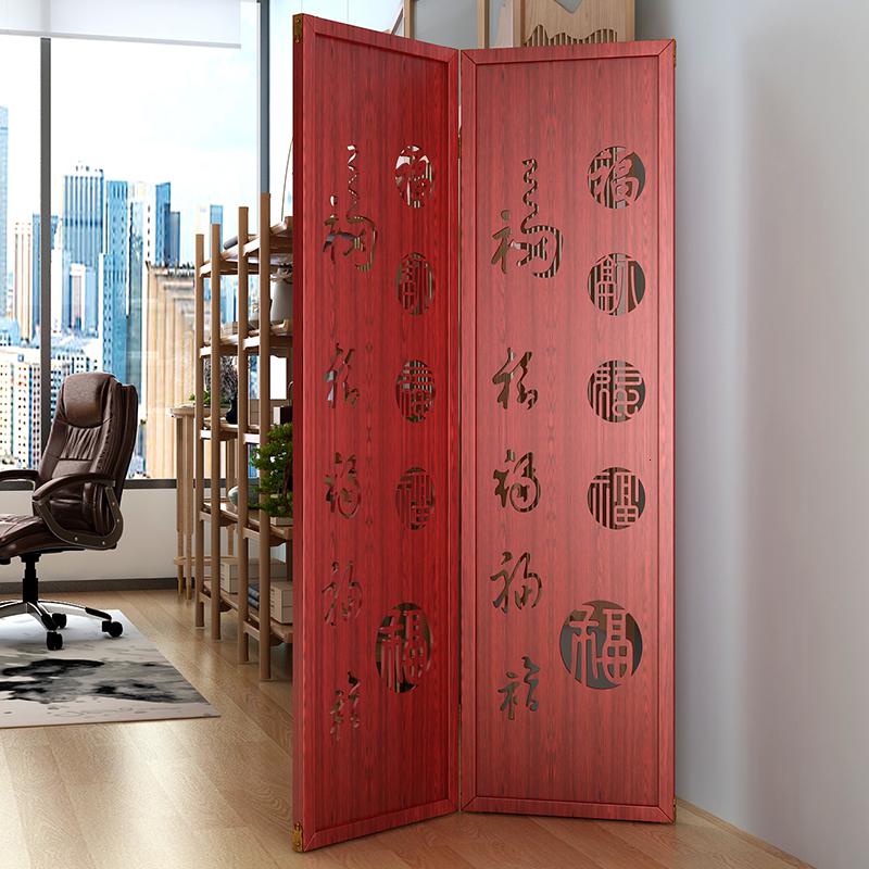 BONJEAN客厅中式屏风隔断装饰现代简约简易折叠房间卧室移动餐厅玄关双面高清大图