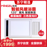 名族(MINGZU)浴霸 J6502X 集成吊顶式 风暖浴霸 多功能浴霸四合一 300*600MM